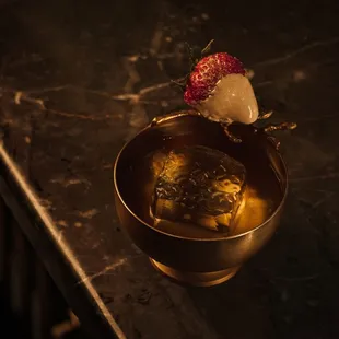 Euphoria - infused Baiju, Suze, Tropical Vermouth, White Cocao