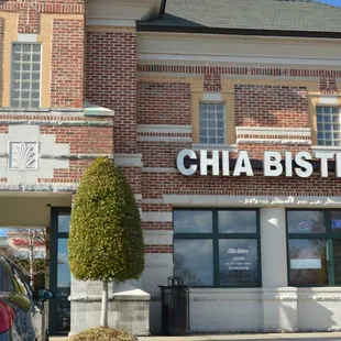 the front of the building