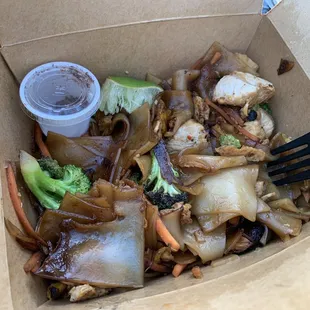 Pad see ewee, our favorite dish!