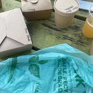 To go compostable packaging