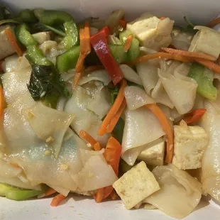 Pad kee mao with tofu