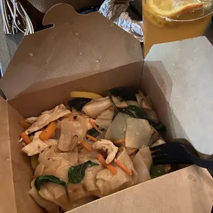 Drunken noodles