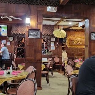 people sitting at tables