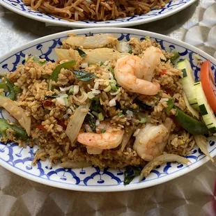 Basil shrimp fried rice