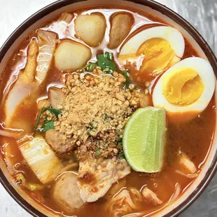 Moo Tom Yum Noodles