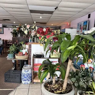 the interior of the restaurant