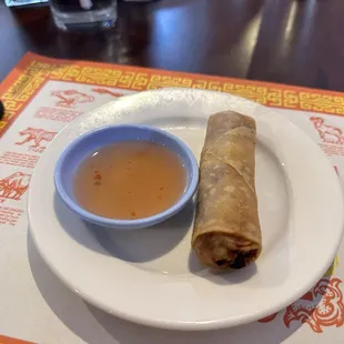 Free egg roll with lunch combo