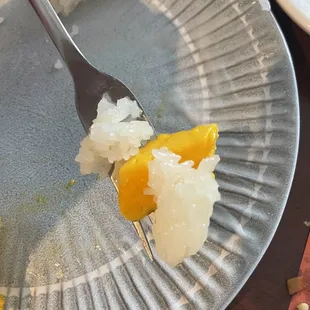 Last bit of mango sticky rice