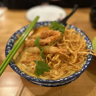 Khao Soi Noodle with shrimp