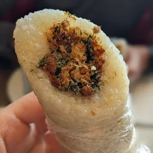 Fantuan with seaweed, pork floss and chinese donut