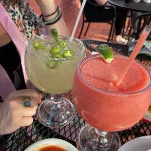 Margaritas on the patio