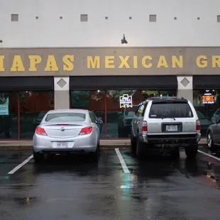 cars parked in a parking lot