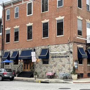 the outside of the building