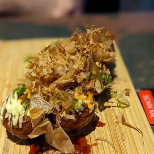 a close up of a plate of food