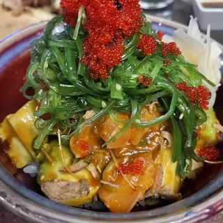 Spicy Salmon Donburi Rice Bowl