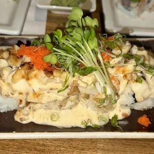 10. Baked Scallop and Mushroom Roll