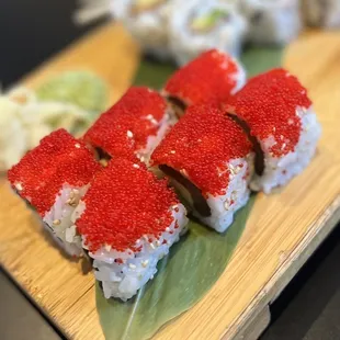 Sushi: Tuna Avocado Caviar and Salmon Avocado