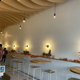 the interior of a restaurant