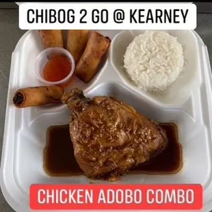 Chicken adobo combo