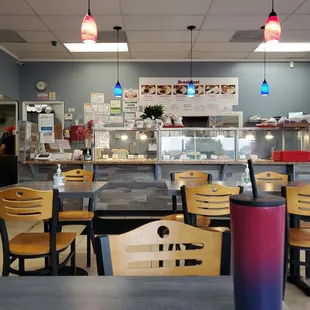 the interior of the restaurant