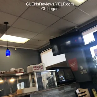 Interior from a customer's seating view.