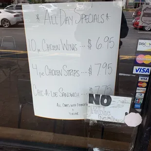 Specials!