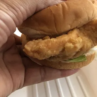 The Big Chick sandwich. It looks a little different from what I remember but still a favorite in the area.