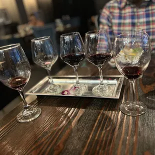 Wine flight, I learned a lot more and about wine.