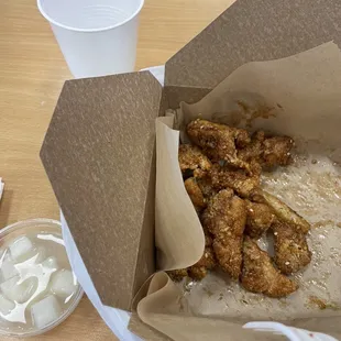 boneless spicy soy garlic chicken