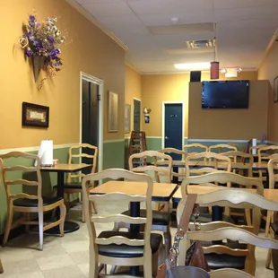 The seating area