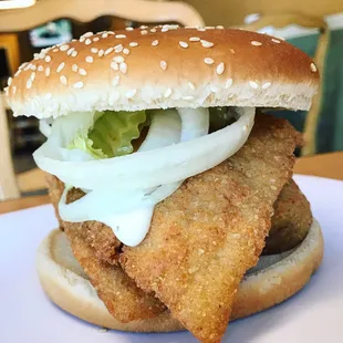 Fried Whiting Sandwich