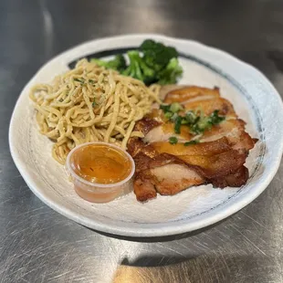 Five Spice Chicken with Garlic Noodles