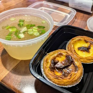 Portuguese Egg Tarts and Chicken Soup
