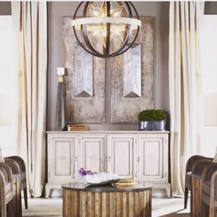 Chairs, wall art, lighting, coffee table and all accessories available at Chic.