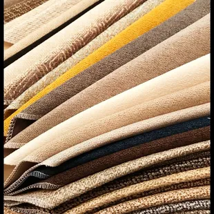 Performance fabrics are all the rage and stain-resistant. All of our upholstery companies offer these family-friendly fabrics.