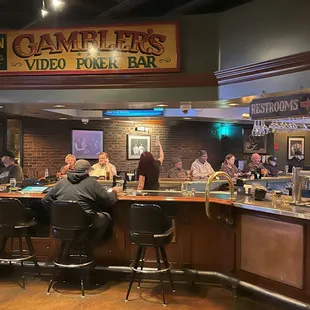 "back" dining room, with electronic gaming