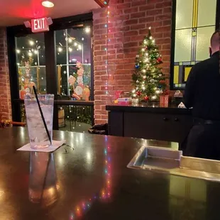 a man sitting at a bar