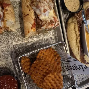 Meatball sub &amp; sweet potato fries