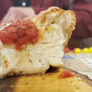 Thick crust pizza