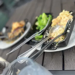 a plate of food on a table