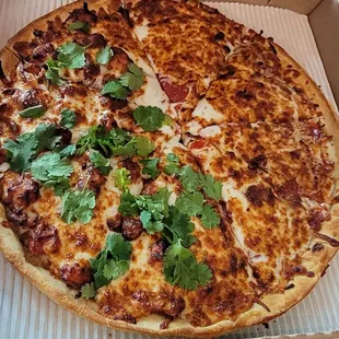 John Dillinger Pizza half &amp; custom half