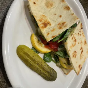 Grill veggie panini