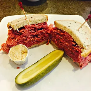 Lean corned beef.