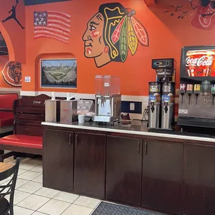 Wall art inside-Blackhawks