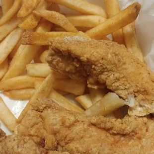 Amazing chicken tenders and fries!