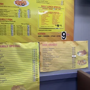 The full menu