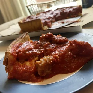 Pepperoni, sausage and bacon