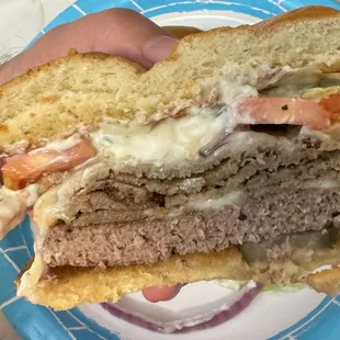 Gyro Provolone Burger