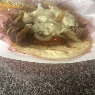 Cheesesteak gyro