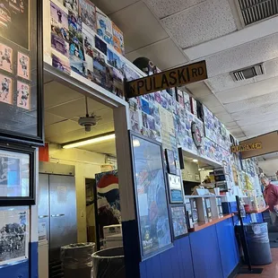 the inside of a restaurant